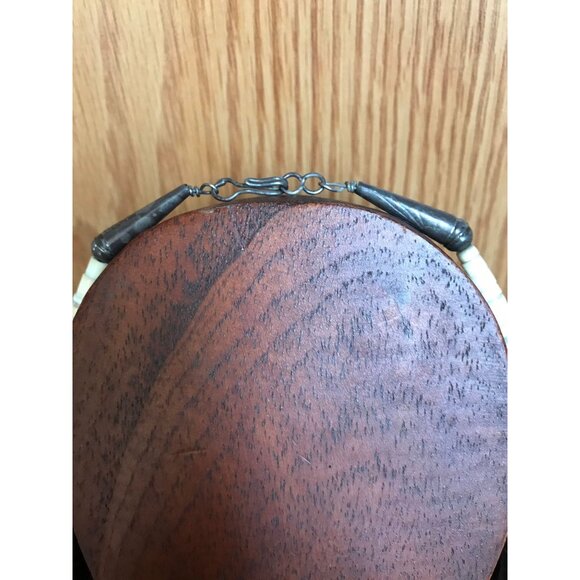 Vtg Heishi Necklace Shell Disc & Turquoise Beads With Various Other Gemstones - Picture 3 of 9